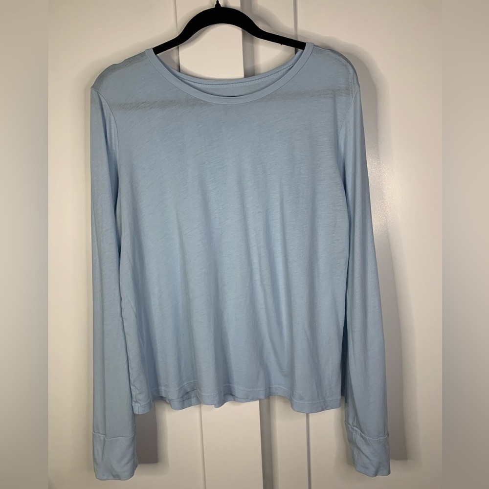 Light Blue Long Sleeve Top